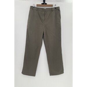 L.L. Bean Olive Green Women's Ankle Pants 12 Reg